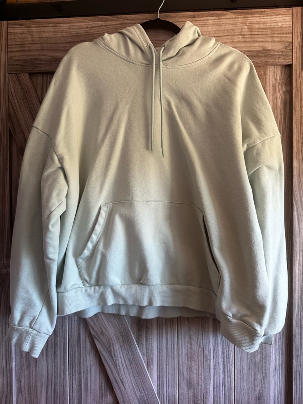 Men’s Original Use Light Sage Green Pullover Hoodie XXL